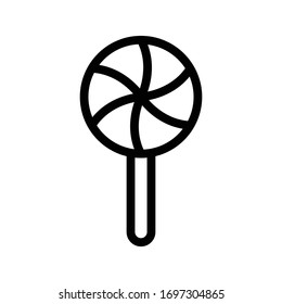 lollipop vector thin line icon 