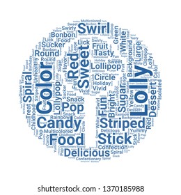 lollipop word cloud. tag cloud about lollipop
