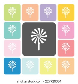 Lollipops Icon color set vector illustration.