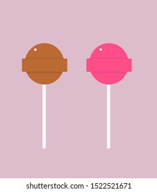 Lollipops, ilustración, vector sobre fondo blanco.
