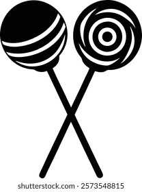 Lollipops isolated icon vector illustration