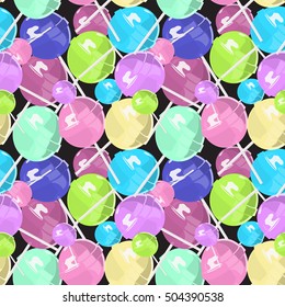 lollipops pattern color big background