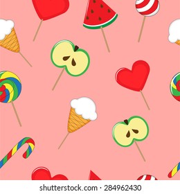 Lollipops seamless pattern