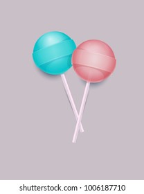 Lollipops vector illustration