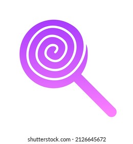 Lolly Glyph Gradient icon design