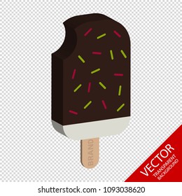 Lolly Ice Cream - 3D Vector Illustration - Isolated On Transparent Background