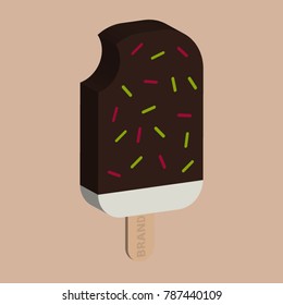 Lolly Ice Cream - 3D Vector Illustration