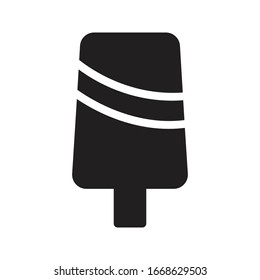 lolly ice cream vector glyph flat icon 