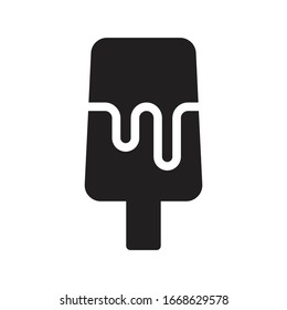 lolly ice cream vector glyph flat icon 