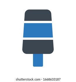 lolly ice cream vector glyph color icon 