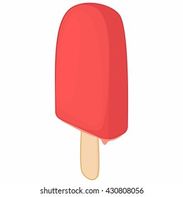 Lolly pop Ice cream icon. Cartoon illustration of lolly pop Ice cream vector icon isolated on white background