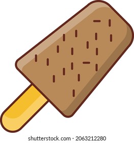 ilustración de lolly Vector en un fondo transparente. Símbolos de calidad premium. Icono de color plano de línea vectorial para el concepto y el diseño gráfico.