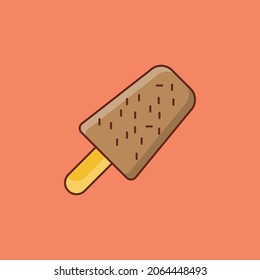ilustración de lolly Vector en un fondo transparente. Símbolos de calidad premium. Icono de color plano de línea vectorial para el concepto y el diseño gráfico.
