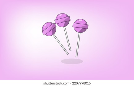 Lollypop Candy Art Vector Illustration