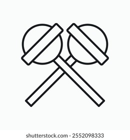 Lollypop icon. line style vector icon.
