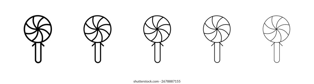 Lollypop icon for mobile concept and web design.