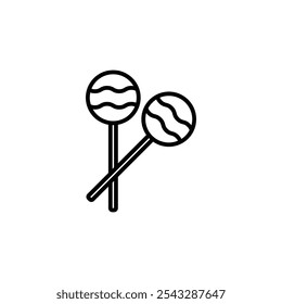 Lollypop icon symbol collection on white background.