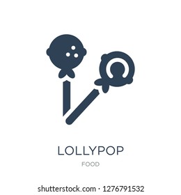 lollypop icon vector on white background, lollypop trendy filled icons from Food collection, lollypop vector illustration