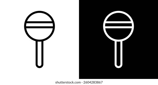 Lollypop icons vectors set in stroke line style.