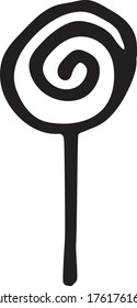 lollypop symbol simple icon vector 