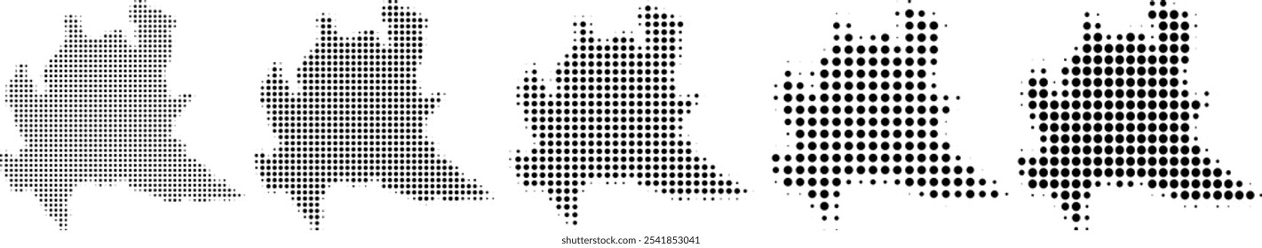 Lombardy Italy map halftone in different sizes.eps
