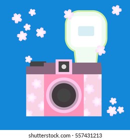 Lomography camera Diana mini. Vector illustration