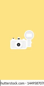 Lomography camera white and yellow