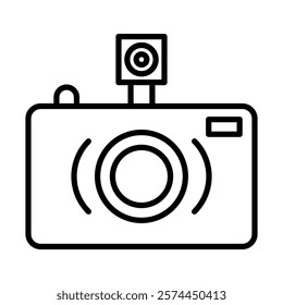 Lomography Vector Line Icon Design
