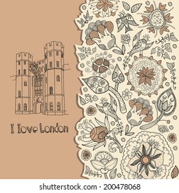 London. background with text