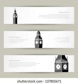 London banners - vector illustration