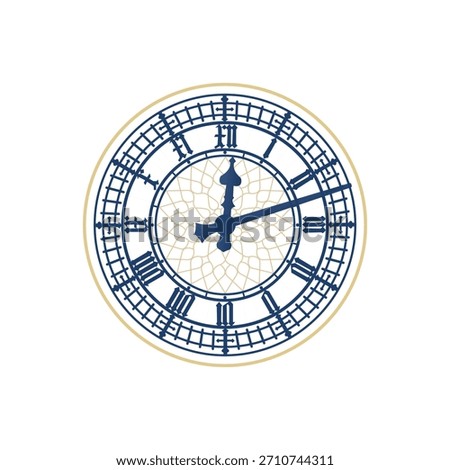 London big ben clock vector
