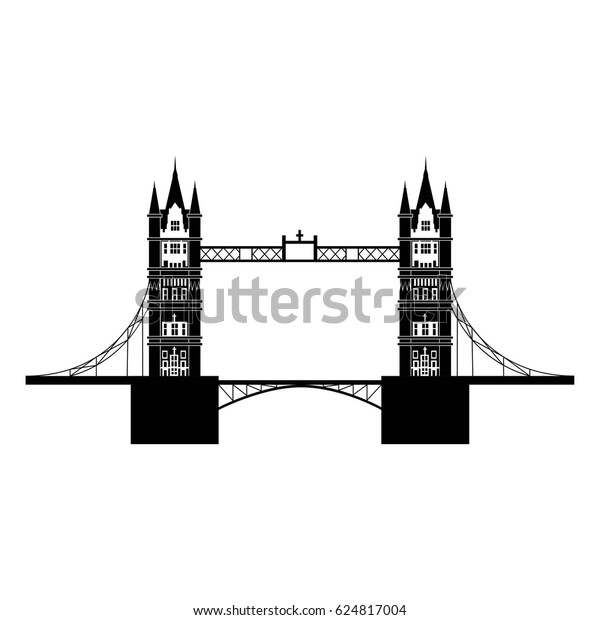 London Bridge Icon Stock Vector (Royalty Free) 624817004