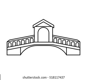 london bridge isolated icon vector illustration design
