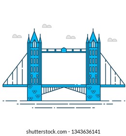 london bridge vector illustration