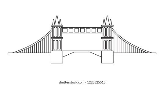 London Bridge World Famous Landmark London Stock Vector (Royalty Free ...