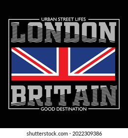 london britain design typography vector illustration for print