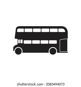 London Bus Icon, Double Decker Bus Vector