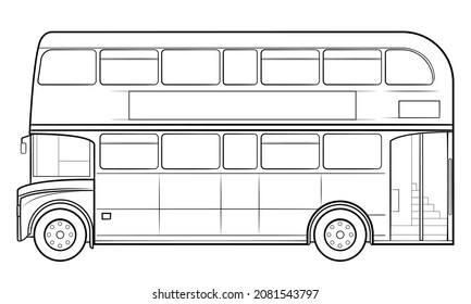 London bus vector stock illustration