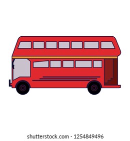 London Symbol Red Bus Isolated Very Stock Illustration 85913875