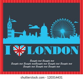 London card design. vector illustration