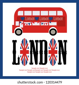 London card design. vector illustration