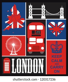 London card design. vector illustration