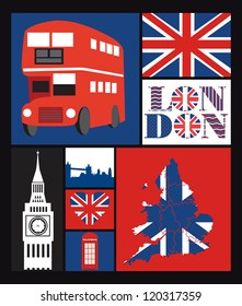 London card design. vector illustration