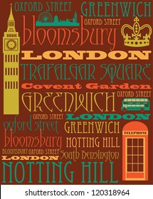 London card design. vector illustration