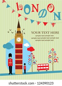 London card design. vector illustration