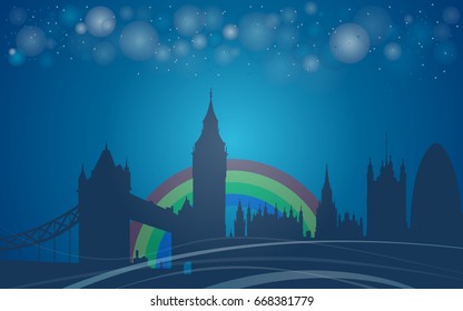 London city background, the United Kingdom