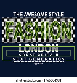 London city fashion,slogan tee graphic typography for print,t-shirt design,vector illustration