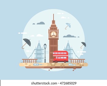 London City Flat Stock Vector (Royalty Free) 472685029 | Shutterstock