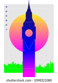 London City Gradient Style Poster Design