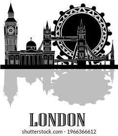 London City Landmark Architecture Vector Design